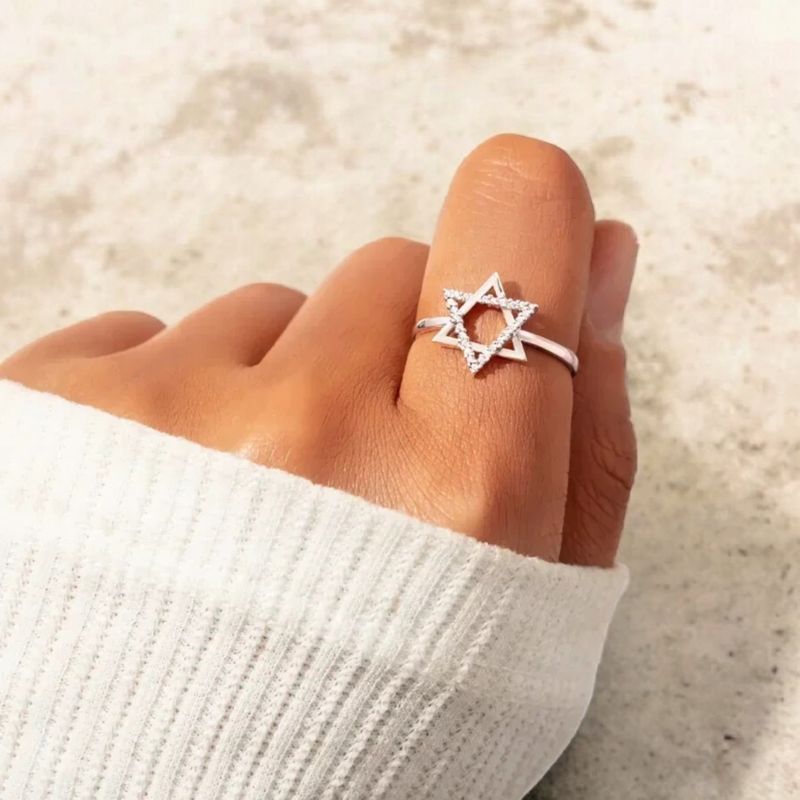 Star of David Ring 925 Sterling Silver
